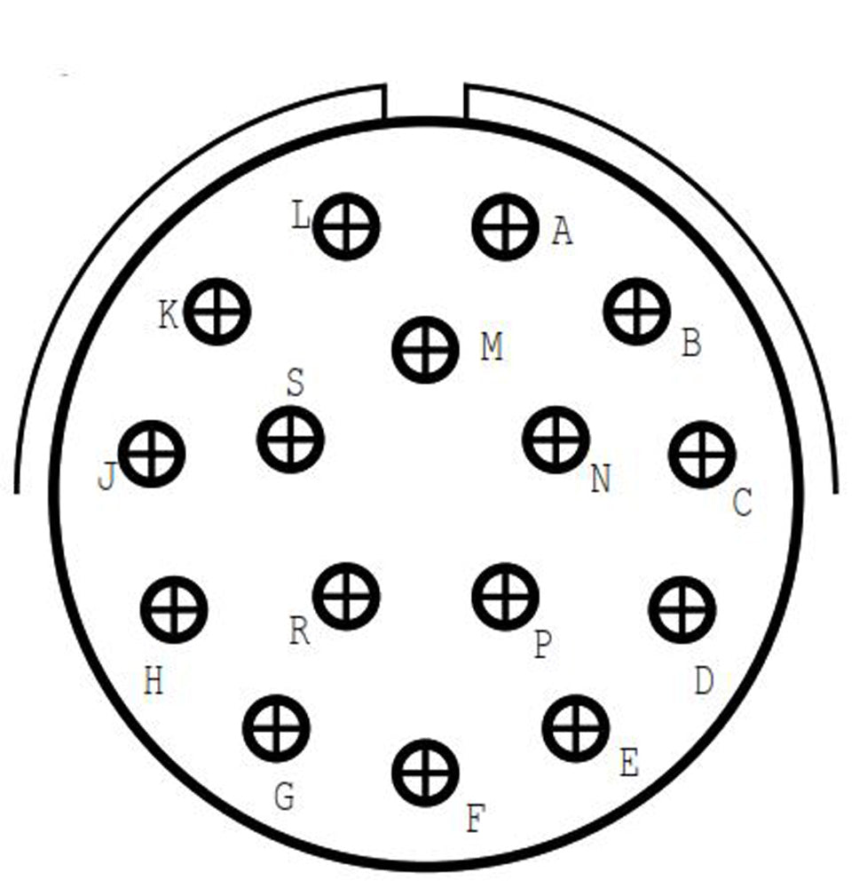 D38999/24FG16PA Jam Nut Receptacle