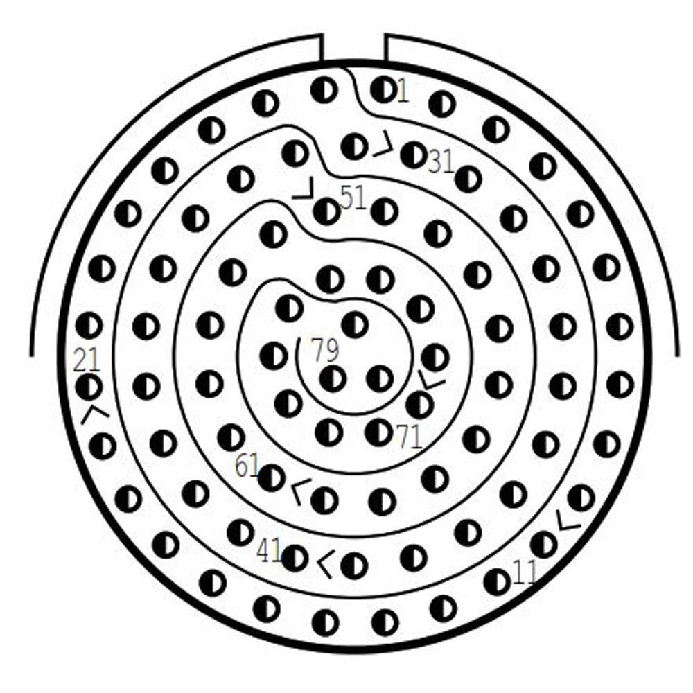 D38999/24FG35SN Jam Nut Receptacle