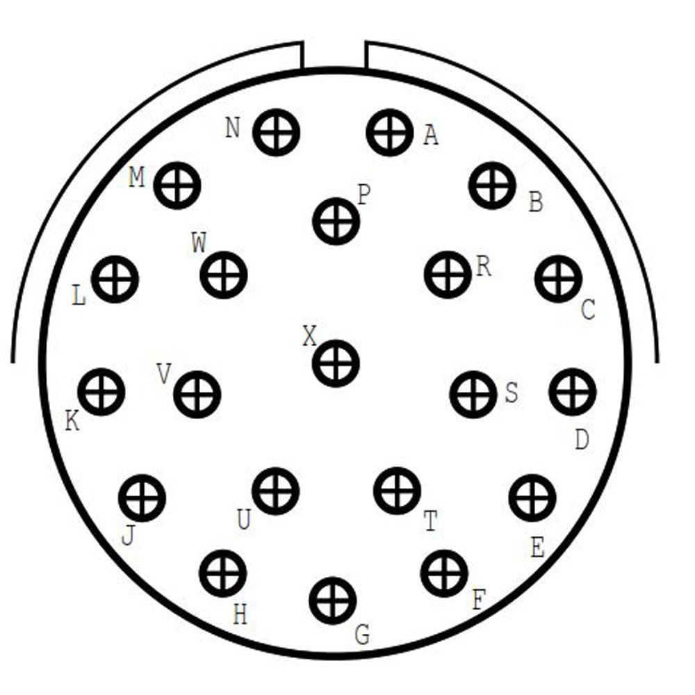 D38999/24ZH21SB Jam Nut Receptacle