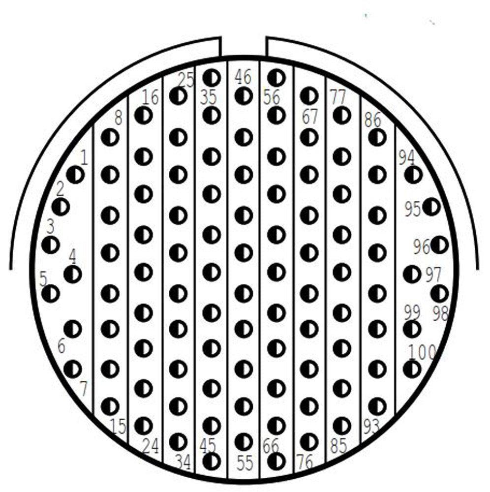 D38999/20FH35PN Square Flange Receptacle