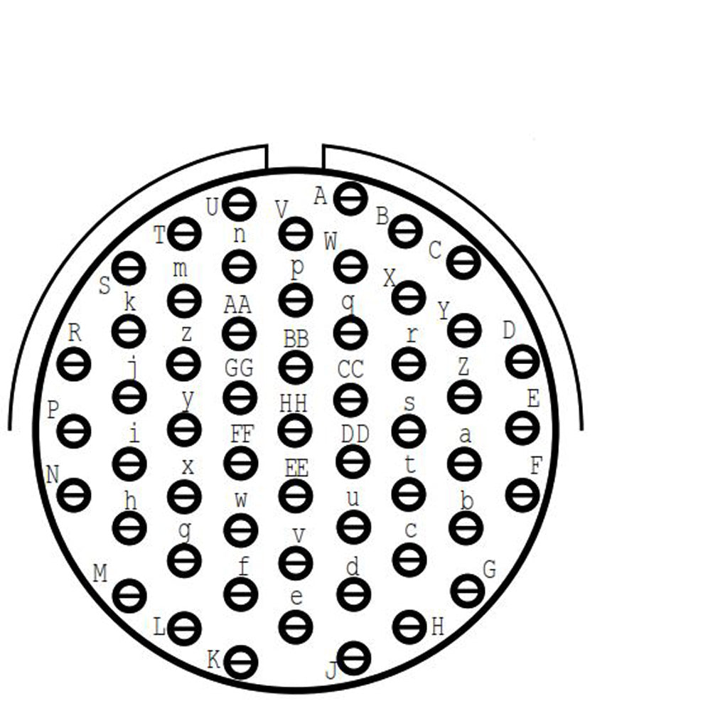 D38999/20FH55SE Square Flange Receptacle