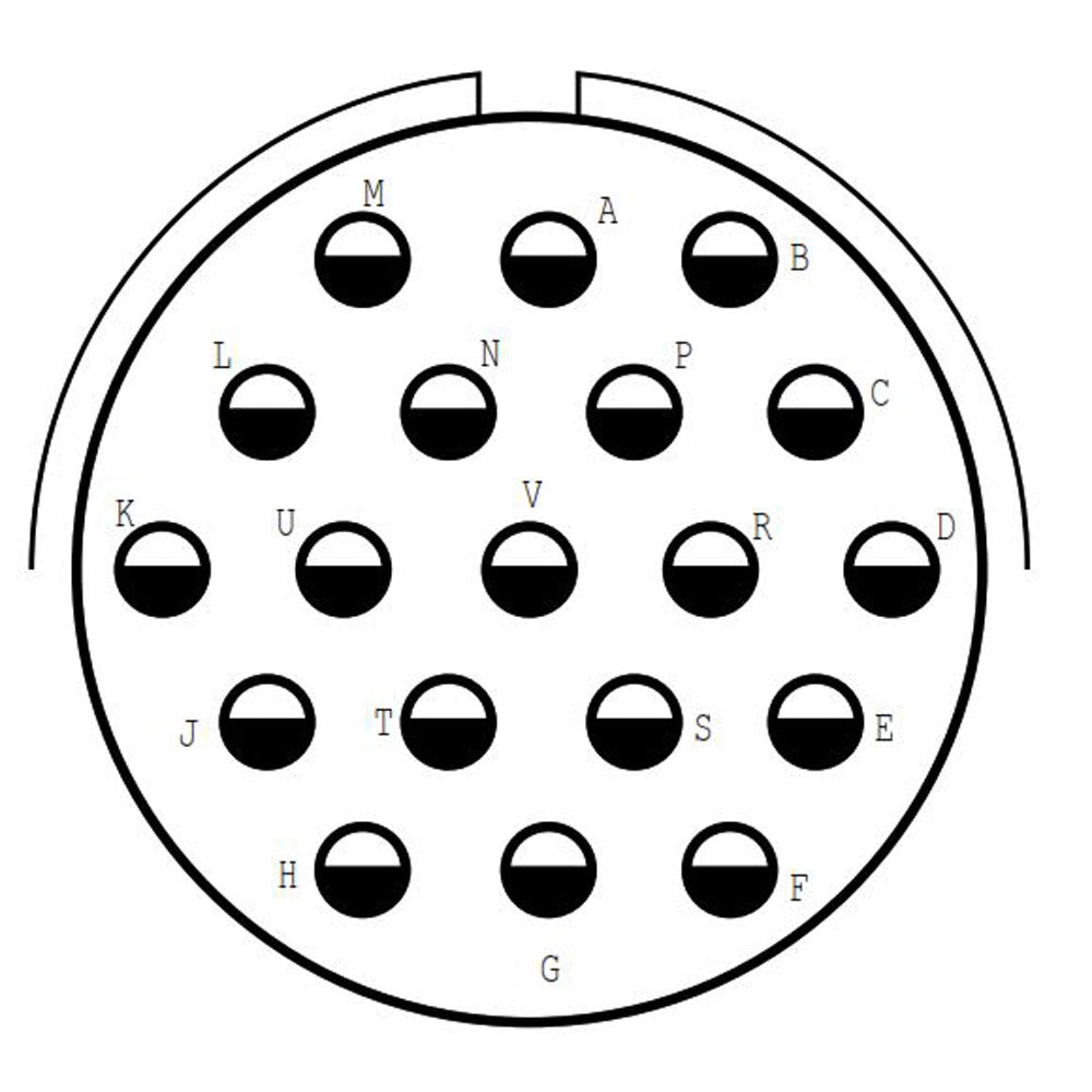 D38999/20FJ19SC Square Flange Receptacle
