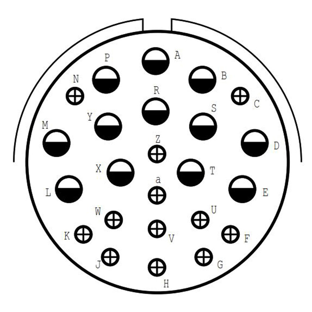 D38999/20FJ24PD Square Flange Receptacle