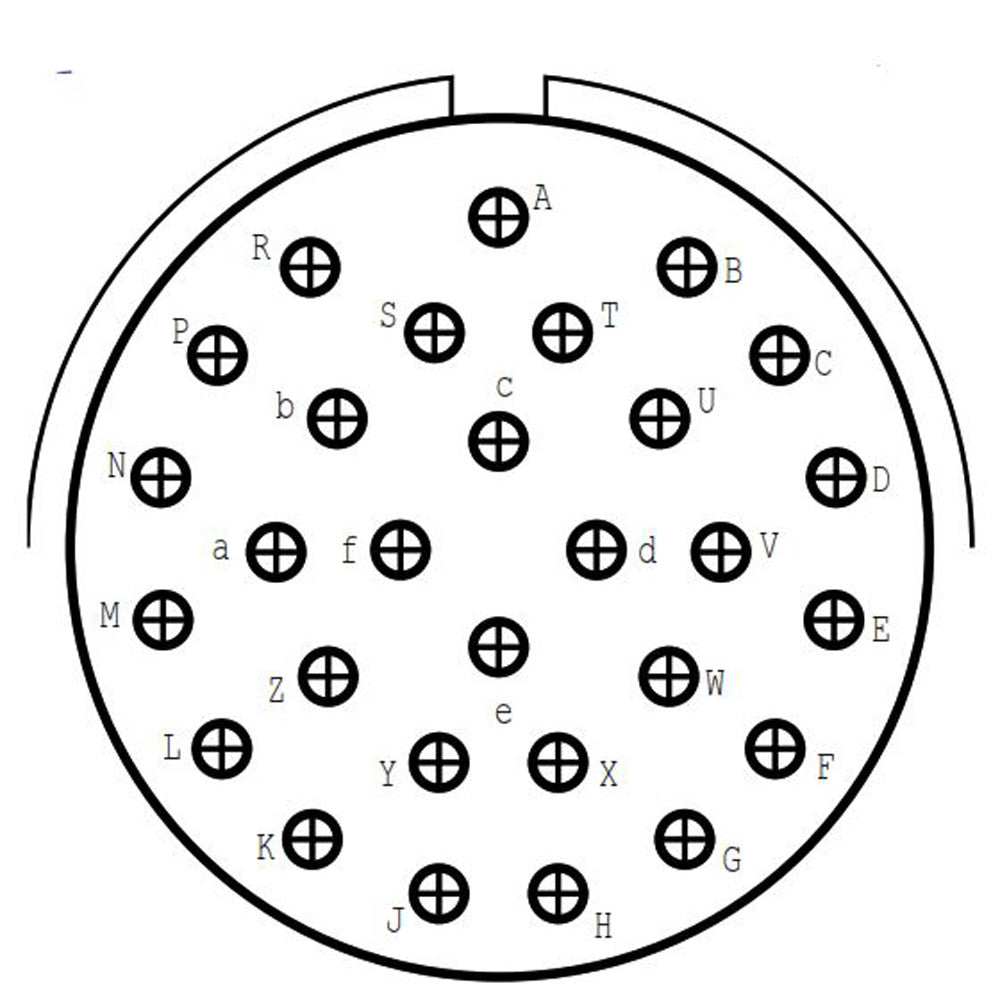 D38999/20FJ29PN Square Flange Receptacle