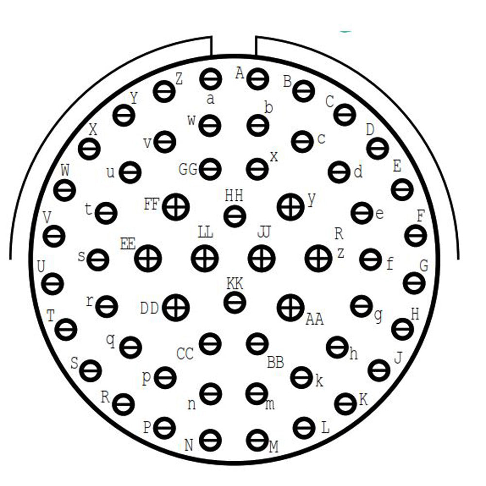 D38999/24ZJ4SB Jam Nut Receptacle