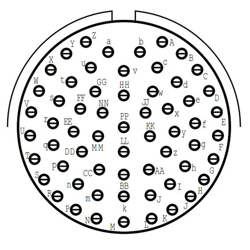 D38999/20FJ61PN Square Flange Receptacle