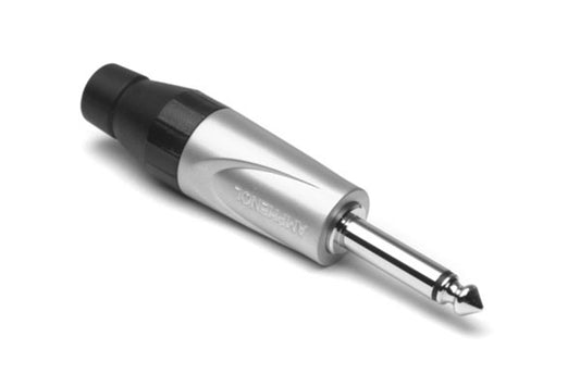 JM2P BULK 1/4" JumboMono Phone Connector,Thermoplastic Backshell, Satin Finish, Bulk Packaging