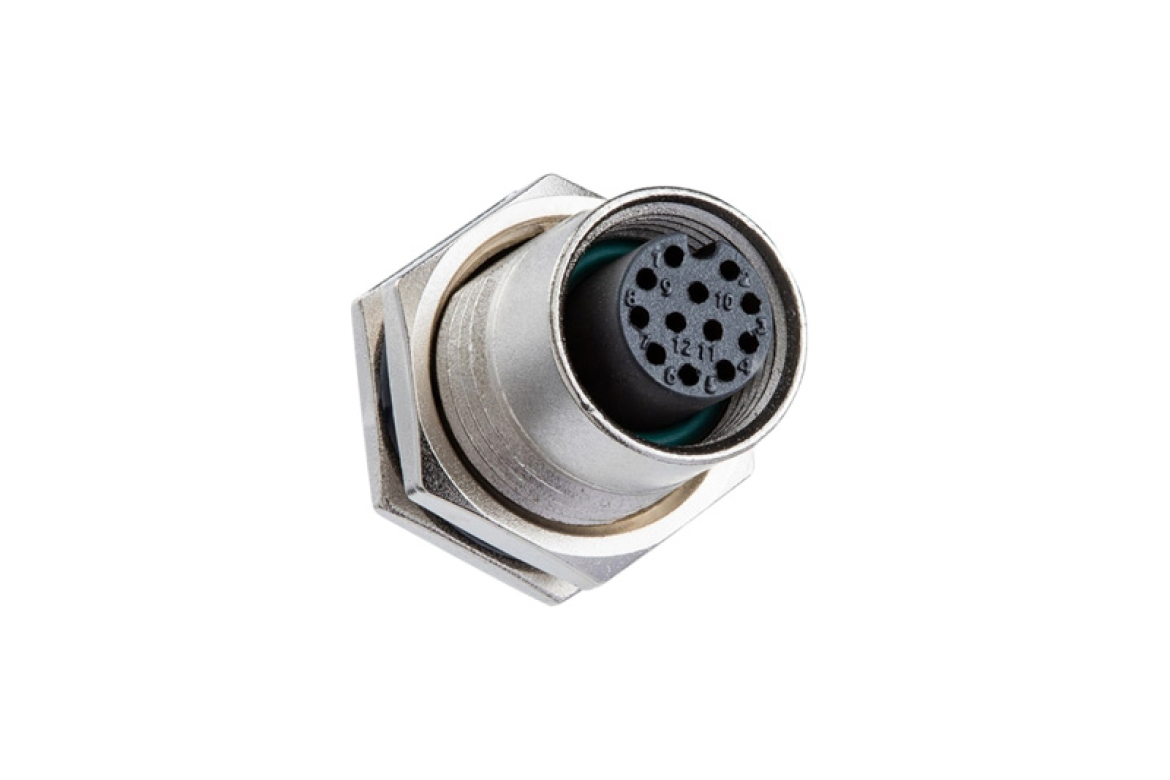 M12A-12PFFP-SF8002 Metric Circular Connector
