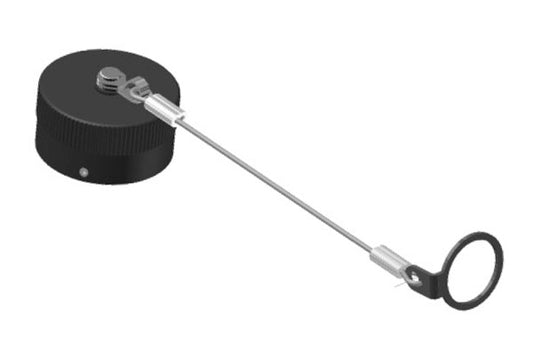 MP-738-61L Dust Cap forMP-6211 Series 61 Pin Connectors with RingTether
