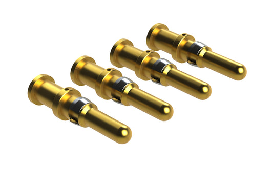 MS10A23G10 Socket Contact, 10μ" Gold Plating, Machined, 12-10 AWG