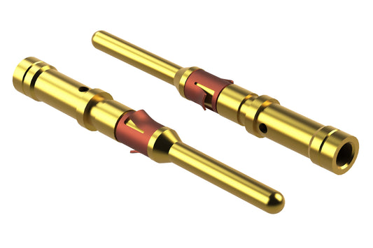 MP16M23G5 Pin Contact, Machined, Gold 5µ", Wire Range .75-1.5mm², 18-16 AWG