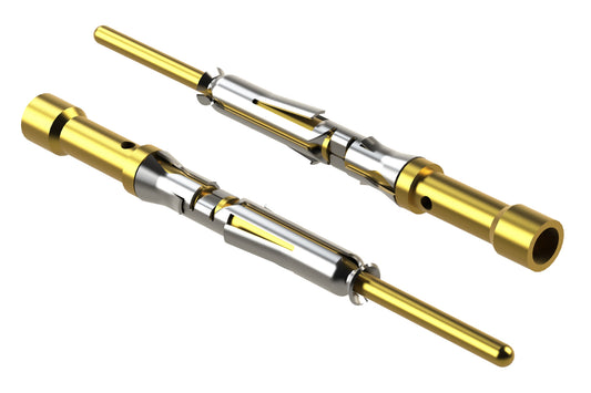 MP20W23G30 Pin Contact, Machined, Gold 30µ", Wire Range .34-.50mm², 22-20 AWG
