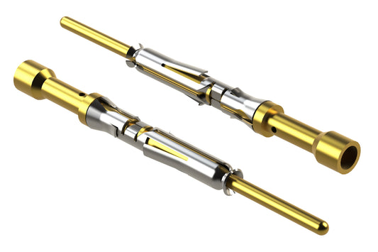 MP28W23G10 Pin Contact, Machined, Gold 10µ", Wire Range .05-.08mm², 30-28 AWG