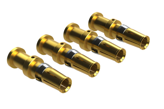 MS10A23G5 Socket Contact, 5μ" Gold Plating, Machined, 12-10 AWG