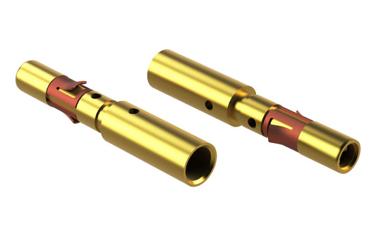 MS14M23G10 Socket Contact, Machined, Gold 10µ", Wire Range 2.0-2.5mm², 14 AWG