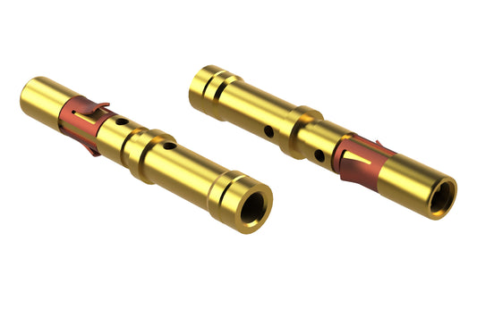 MS16M23G30 Socket Contact, Machined, Gold 30µ", Wire Range .75-1.5mm², 18-16 AWG