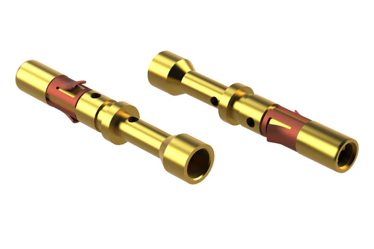 MS20M23G10 Socket Contact, Machined, Gold 30µ", Wire Range .34-.50mm², 22-20 AWG