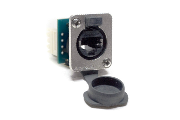 RJXS8FG6110 XLRnet DTypeEthernet ChassisMount, IDCTerminals (110Type) CAT6, IP54, with Dust Cap