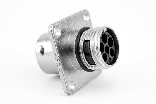 RT00103W3SNH Receptacle, Square Flange, 6 (3+3) Position, Female, Shell Size 10, Standard Seal. Comparable part no. UT00103W3SNH