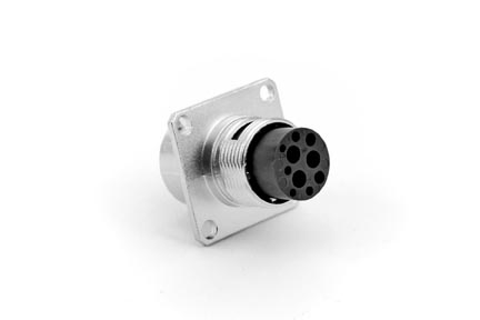 RT00123PNH Receptacle, Square Flange, 3 Position, Male, Shell Size 12. Comparable part no. UT0012-3PH