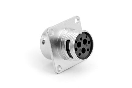 RT00123SNH Receptacle, Square Flange, 3 Position, Female, Shell Size 12. Comparable part no. UT0012-3SH