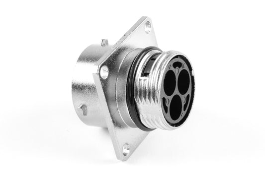 RT00143SNH03 3 Position Square Flange Receptacle, Female, Shell Size 14 with Silicone Seal
