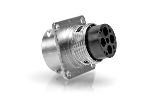 RT00144PNH Square Flange Receptacle, Male, 2.5mm, 23A/350V