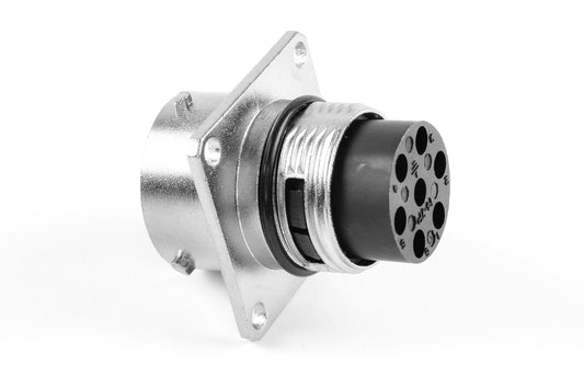 RT00147PNH03 Receptacle, Square Flange, 7 Position, Male, Shell Size 14, Silicone Seal, Wire  Range 14 - 24AWG