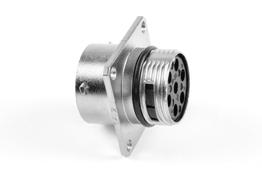 RT00147SNH03 Receptacle, Square Flange, 7 Position, Female, Shell Size 14, Silicone Seal, Wire  Range 14 - 24AWG