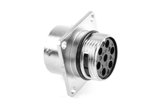 RT00147SNH Receptacle, Square Flange, 7 Position, Female, Shell Size 14, Wire  Range 14 - 24AWG