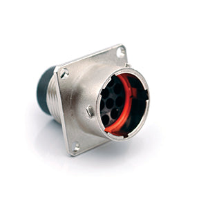 RT00148PNH Receptacle, Square Flange, 8 Position, Male, Shell Size 14