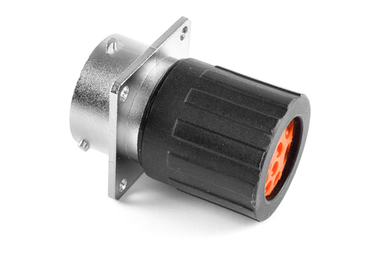 RT001609PNHEC03 9 (4+5) Position Square Flange Receptacle, Male, Shell Size 16, Silicone Seal and End Cap with Individual Wire Sealing