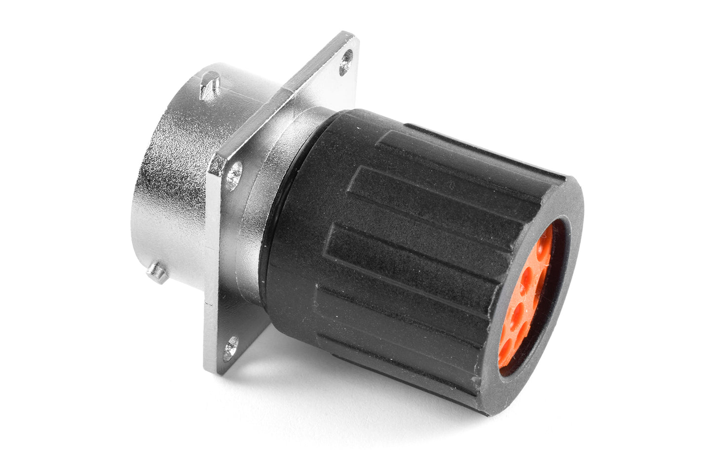 RT001609PNHEC Receptacle, Square Flange, 9 (4+5) Position, Male, Shell Size 16, End Cap with Individual Wire Sealing