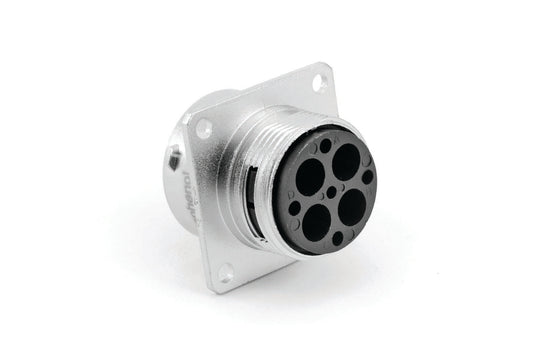 RT00164SNH Receptacle, Square Flange, 4 Position, Female, Shell Size 16