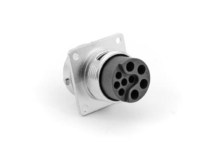 RT00169PNH Receptacle, Square Flange, 9 (4+5) Position, Male, Shell Size 16