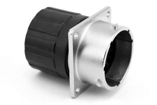 RT00169SNHEC Receptacle, Square Flange, 9 (4+5) Position, Female, Shell Size 16, and End Cap with Individual Wire Sealing