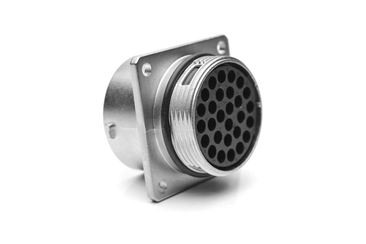 RT002028SKNH03 Receptacle, Square Flange, 28 Position, Female, Shell Size 20, with Silicone Seal, IP69K