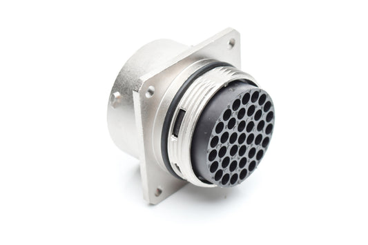 RT002235PNH03 Receptacle, Square Flange, 35 Position, Male, Shell Size 22, with Silicone Seal. Comparable part no. UT002235PH