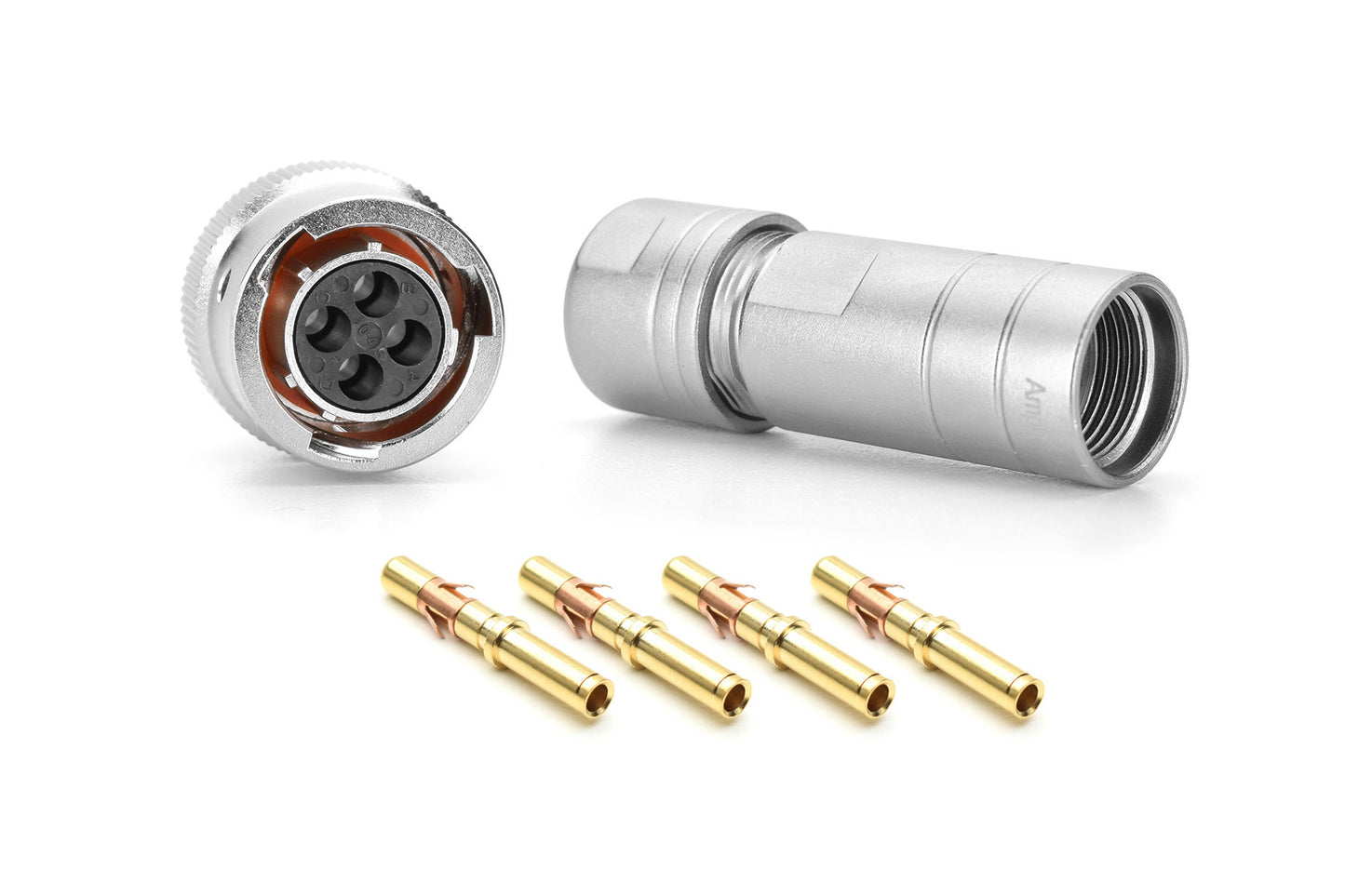 RT06104SNH03SS-K Plug Kit, 4 Position, Female, Shell Size 10, with Silicone Seal, with Machined Contacts, IP69K