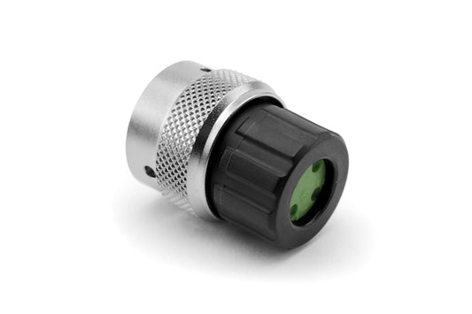 RT06124SNHEC03R Plug, 4 Position, Female, Shell Size 12, Silicone Seal, with End Cap and Reduced Diameter Individual Wire Sealing, Range 14 - 24AWG