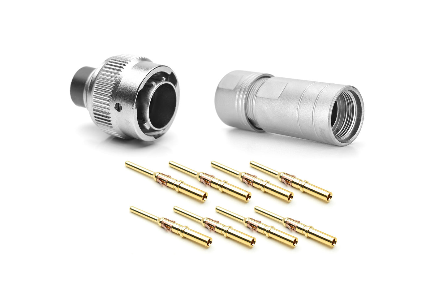 RT06128PNH03SS-K Plug Kit, 8 Position, Male, Shell Size 12, Silicone Seal, with Machined Contacts, IP69K