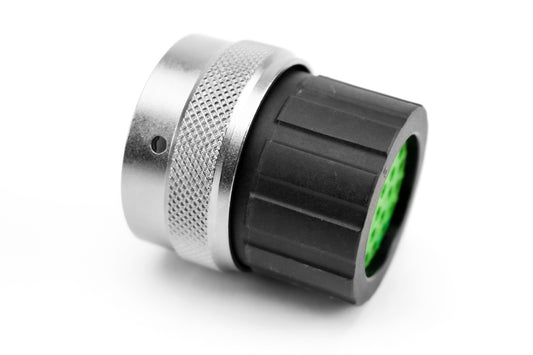 RT06128PNHEC03R Plug, 8 Position, Male, Shell Size 12, Silicone Seal, and End Cap with Reduced Diameter Individual Wire Sealing, Range 14 - 24AWG
