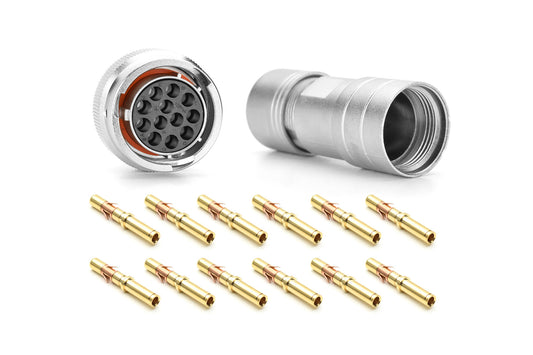 RT061412SNH03SS-K Plug Kit, 14 Position, Female, Shell Size 14, with Silicone Seal, with Machined Contacts, IP69K