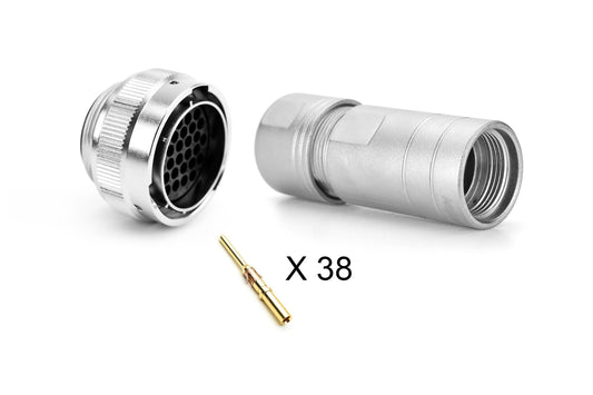 RT062238PNH-K Plug Kit, 38 Position, Male, Shell Size 22, with Machined Contacts. Comparable part no. UT002238PH