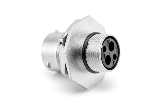 RT07122PNH03 4 (2+2) Position Jam Nut Receptacle, Male, Shell Size 12, with Silicone Seal