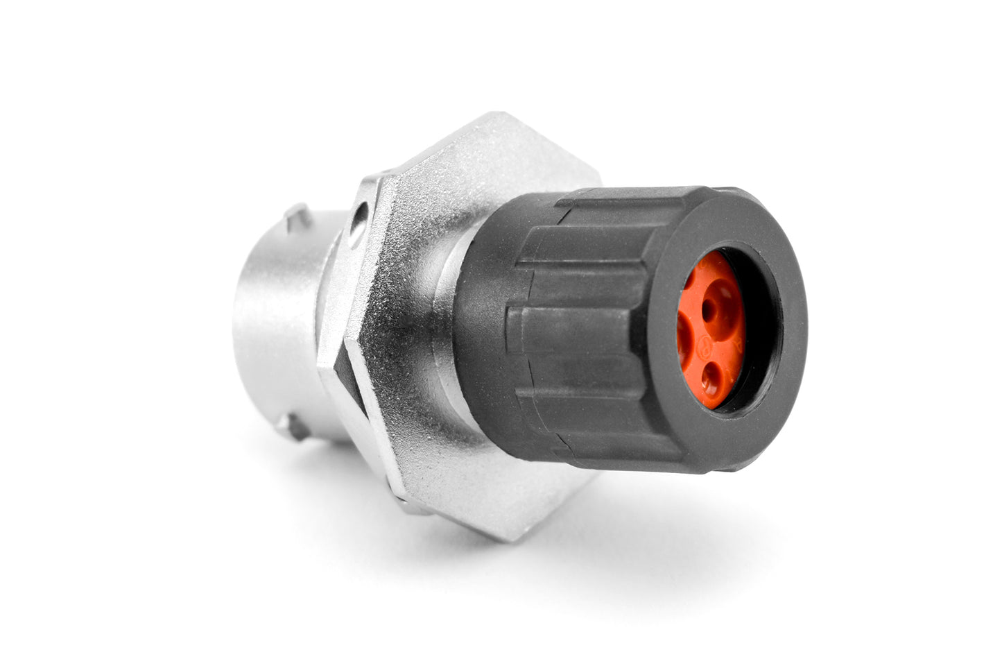 RT07122PNHEC03 4 (2+2) Position Jam Nut Receptacle, Male, Shell Size 12, Silicone Seal, and End Cap with Individual Wire Sealing