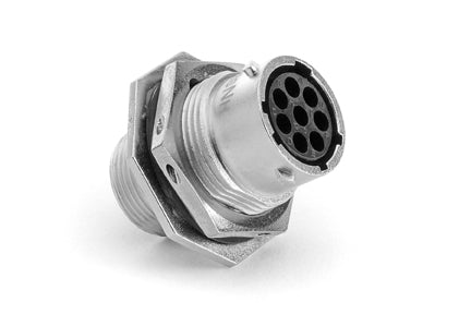 RT07128SNH Receptacle, Jam Nut, 8 Position, Female, Shell Size 12. Comparable part no. UT0712-8SH