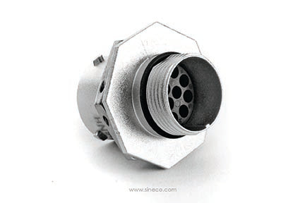 RT071412SNH03 Receptacle, Jam Nut, 12 Position, Female, Shell Size 14, with Silicone Seal. Comparable part no. UT071412SH
