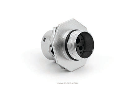 RT07142SNH Receptacle, Jam Nut, 4 (2+2) Position, Female, Shell Size 14