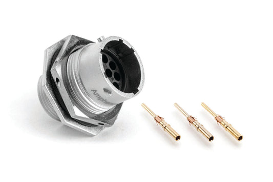 RT07147PNH-K Receptacle, Jam Nut, 7 Position, Male, Shell Size 14, includes Machined Contacts